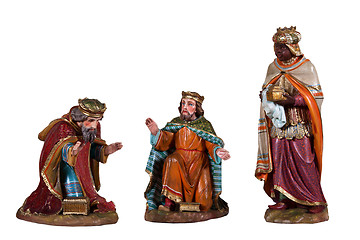 Image showing Wooden nativity scene