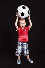 Image showing Little boy in the studio