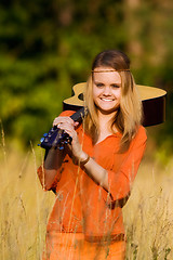 Image showing Hippie girl