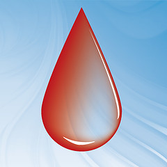 Image showing A drop of blood 