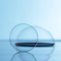 Image showing Soap bubble on the water