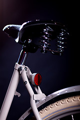 Image showing Old refurbished retro bike - Details