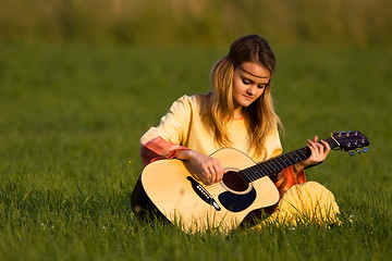 Image showing Hippie girl