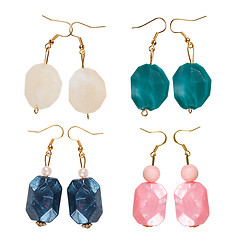 Image showing Pearlescent earrings different