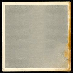 Image showing vintage blank burned photograph