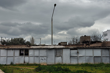 Image showing rusty warehouse shack