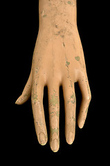 Image showing weathered doll hand