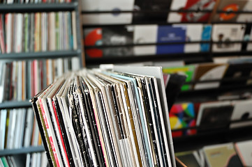 Image showing vinyl records at record store