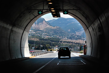 Image showing motorway tunnel