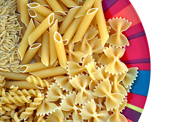 Image showing plate with pasta variety