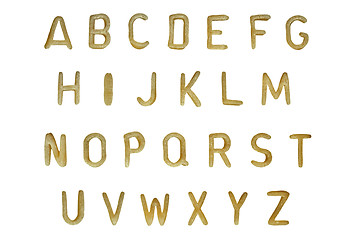 Image showing pasta alphabet font