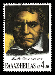 Image showing Beethoven postage stamp