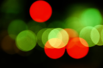 Image showing city lights abstract circles