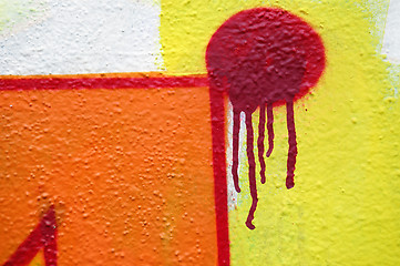 Image showing abstract dripping graffiti