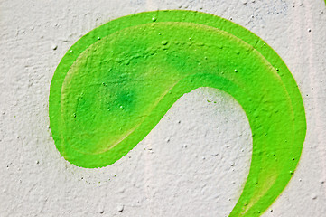 Image showing green abstract shape