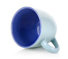 Image showing Blue coffee cup