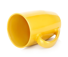 Image showing Yellow teacup