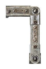 Image showing Metal letter