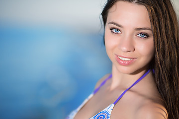 Image showing Pretty young brunette