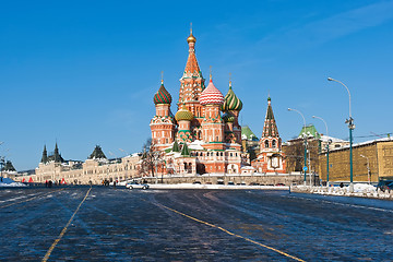 Image showing Saint Basil Cathedral  in Moscow