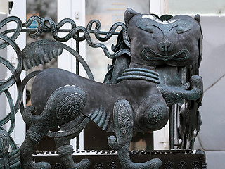 Image showing Sculpture of a cat