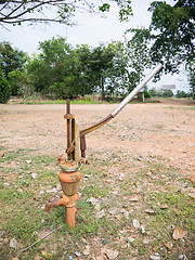 Image showing iron hand pump