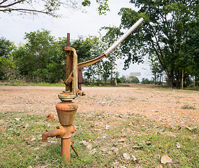 Image showing iron hand pump