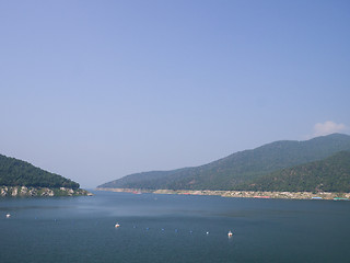 Image showing hydro electric dam, bhumibol dam