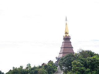 Image showing pagoda on mountain