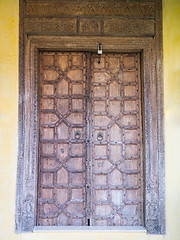 Image showing ancient wooden door