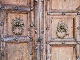 Image showing brass door knob