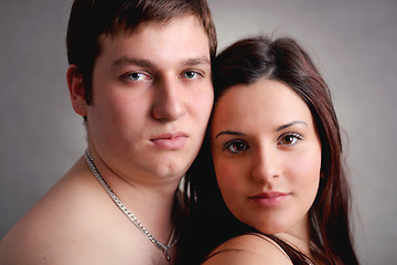 Image showing portrait of beautiful young couple