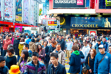 Image showing Hong Kong shopping street