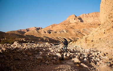 Image showing Mountains in stone desert nead Dead Sea