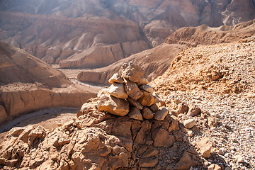 Image showing Mountains in stone desert nead Dead Sea