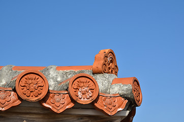 Image showing Okinawan roof detail