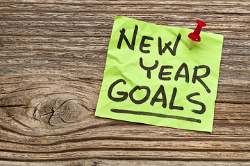 Image showing New Year goals 