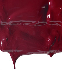 Image showing wet red paint