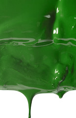Image showing wet green paint