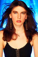 Image showing Brunette model pose