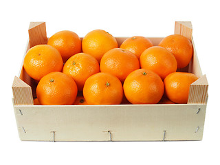 Image showing Clementines in a box