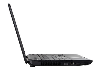 Image showing Open laptop computer