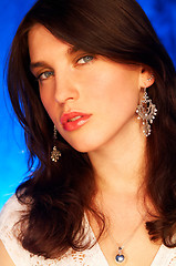 Image showing Brunette model pose