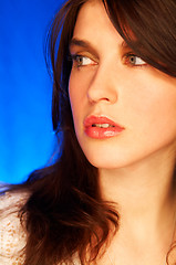 Image showing Brunette model pose