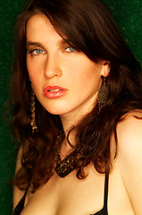 Image showing Brunette model pose