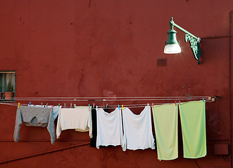 Image showing washing clothes