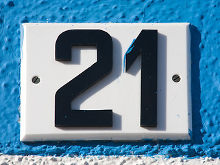 Image showing house number sign