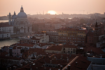 Image showing Sunset in Venice