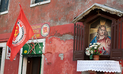 Image showing headquarters of communist party in Venice, Italy