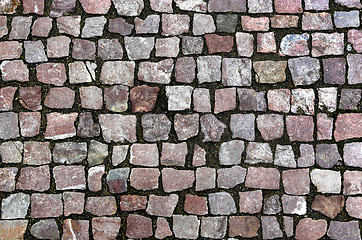 Image showing Paving stones street